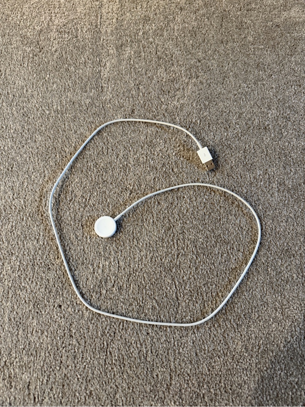 Apple White Magnetic Watch Charger Cable